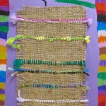 Grade 2/3 Burlap Weaving