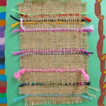 Grade 2/3 Burlap Weaving