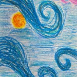 Gr. 6 Oil Pastel Drawing