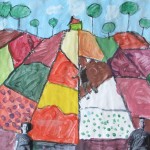 Elementary Landscape Painting / Collage