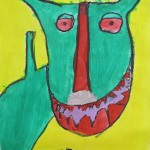 Elementary Artwork based on George Rodrigue's paintings / books