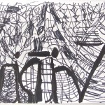 Black and White Name Drawing