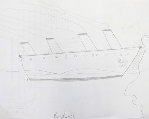 Pencil Drawing of the Titanic