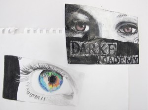 Pencil Drawing of Eyes / Grade 7