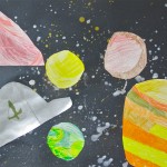 Planets and Rockets in Space / Grade 2/3 Art