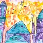 Painted Line Drawings Primary Grades
