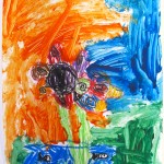 Painting Flowers in Elementary Art