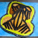 Painting Butterflies in Grade 2